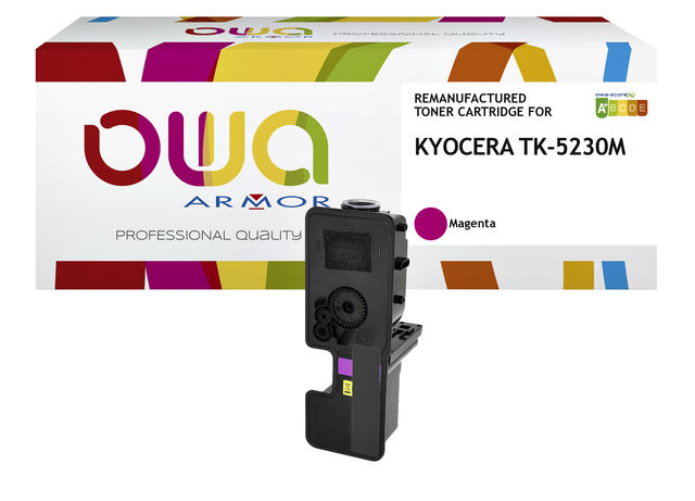 Toner OWA alternatief tbv Kyocera TK-5230M rood afbeelding