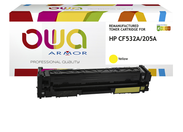 Tonercartridge OWA alternatief tbv HP CF532A geel afbeelding