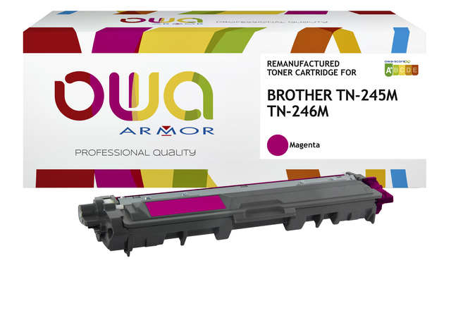 Toner OWA alternatief tbv Brother TN-245M rood afbeelding