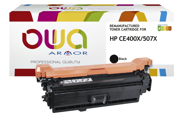 Tonercartridge OWA alternatief tbv HP CE400X zwart afbeelding