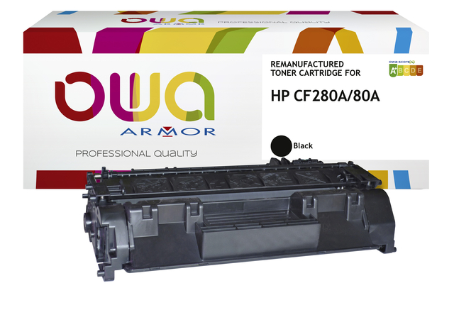Tonercartridge OWA alternatief tbv HP CF280A zwart afbeelding