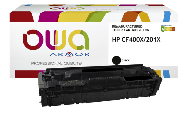 Tonercartridge OWA alternatief tbv HP CF400X zwart afbeelding
