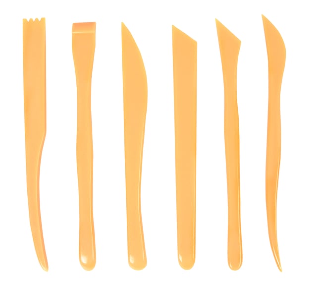 Boetseerspatel Conda set à 6 stuks 20 cm plastic afbeelding