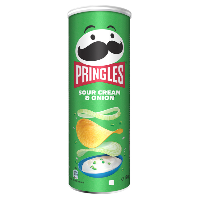 Chips Pringles sour cream onion 165gr afbeelding