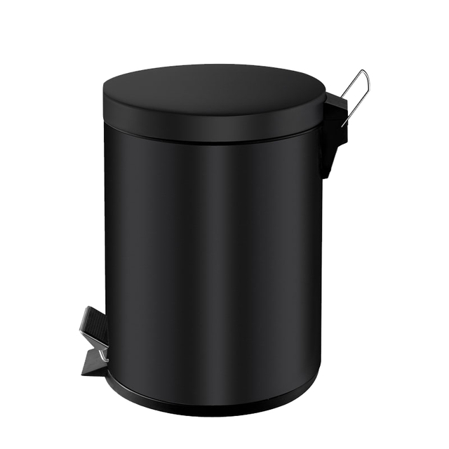 Afvalbak Vepa Bins pedaalemmer 5 liter zwart afbeelding