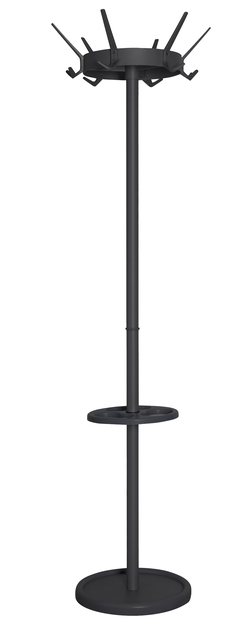 Kapstok Vepa Bins Crown 18 haken staand zwart afbeelding