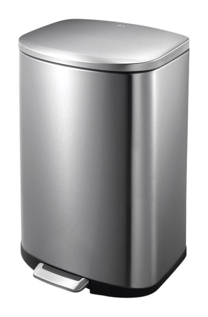 Afvalbak EKO Della pedaalemmer 50 liter RVS afbeelding
