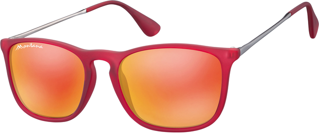 Zonnebril Montana met rood glas rood afbeelding