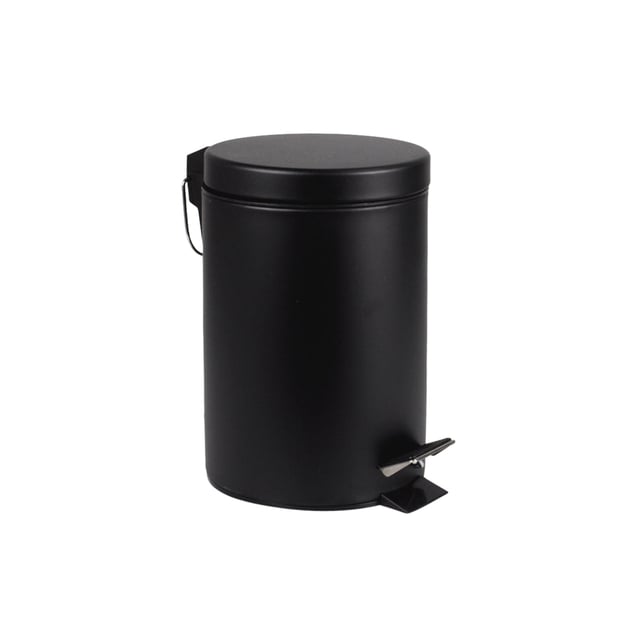 Afvalbak BRASQ pedaalemmer 3 liter zwart afbeelding
