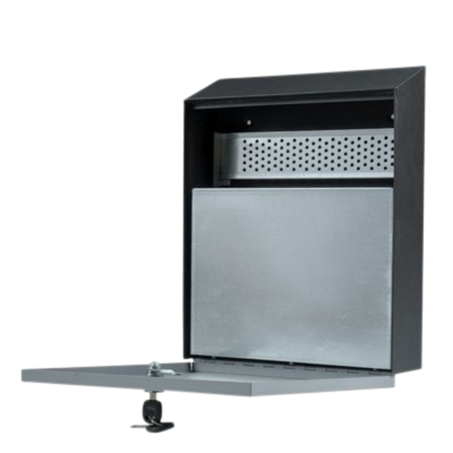 Asbak BRASQ wand 32x26cm zwart — Foto 2 van 2