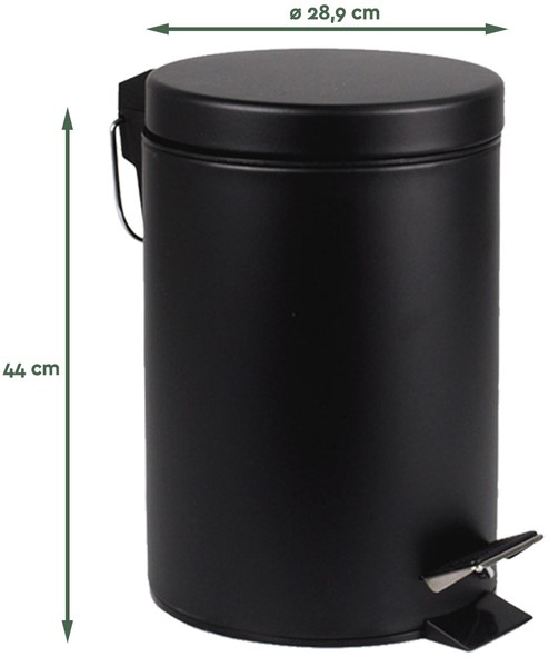 Afvalbak Katrin 92285 50liter zwart 2021