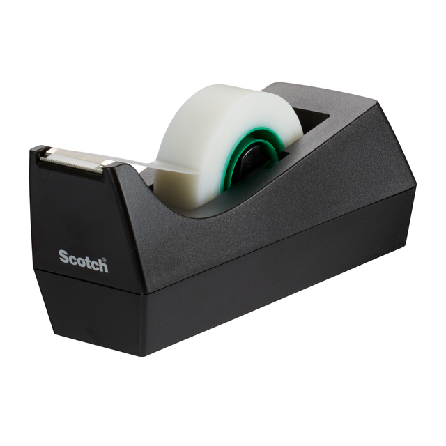 Plakband Scotch Magic 810 19mmx33m transparant 14 rollen + plakbandhouder zwart — Foto 2 van 2