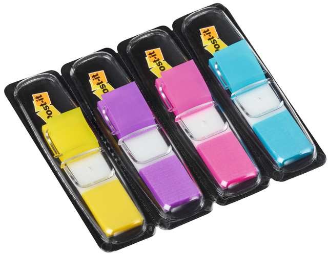 Indextabs 3M Post-it 683 11.9x43.2mm 4 kleuren 140 stuks — Foto 2 van 2