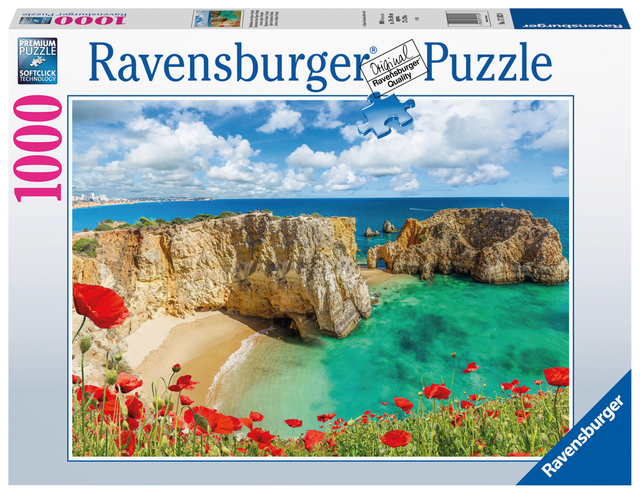 Puzzel Ravensburger Klaprozen in de Algarve 1000 stukjes afbeelding