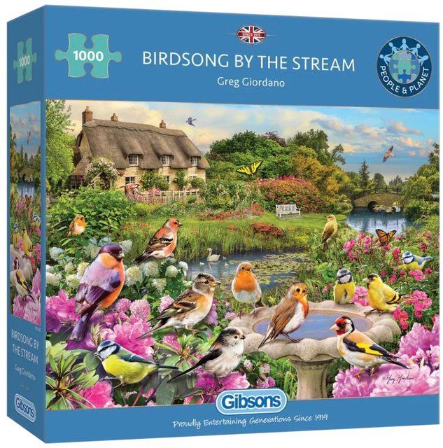 Puzzel Gibsons Birdsong by the Stream 1000 stukjes afbeelding