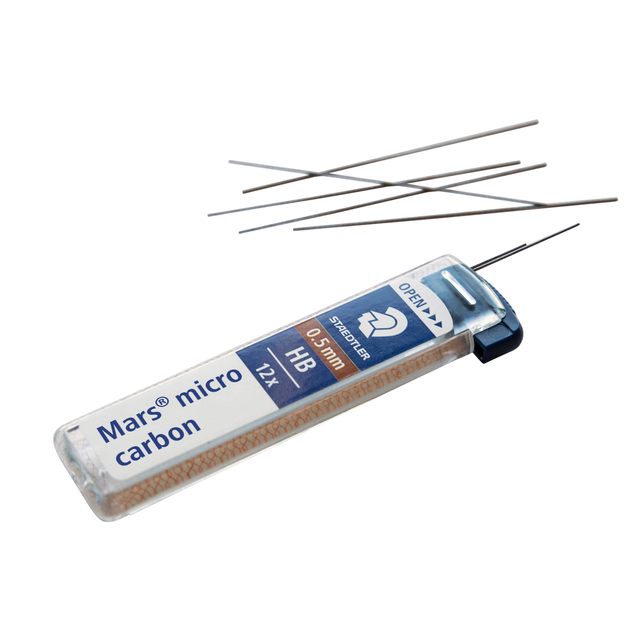 Potloodstift Staedtler Mars Carbon Micro 0.5mm HB 12 stuks — Foto 2 van 2