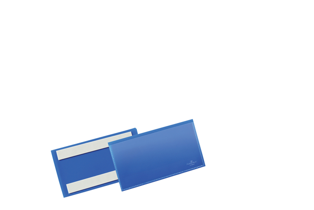 Documenthoes Durable zelfklevend 150x67mm blauw 50 stuks afbeelding