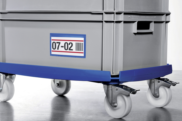 Documenthoes Durable zelfklevend 150x67mm blauw 50 stuks — Foto 2 van 2