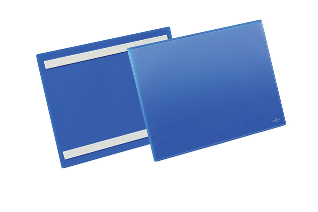 Documenthoes Durable zelfklevend A4 liggend blauw 50 stuks afbeelding