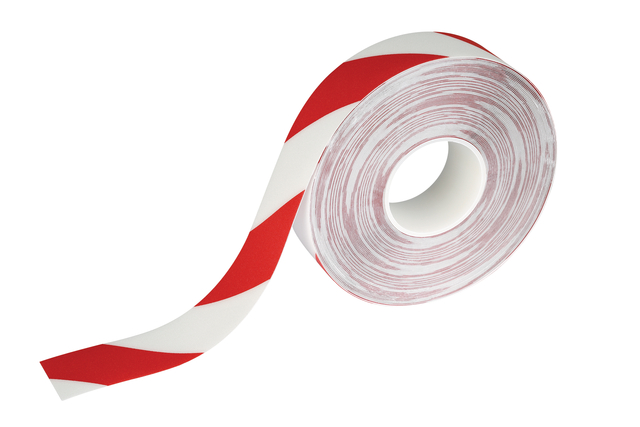 Vloermarkeringstape DURALINE 50mmx30m rood-wit afbeelding