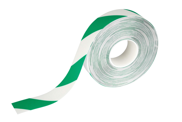 Vloermarkeringstape DURALINE 50mmx30m groen-wit afbeelding