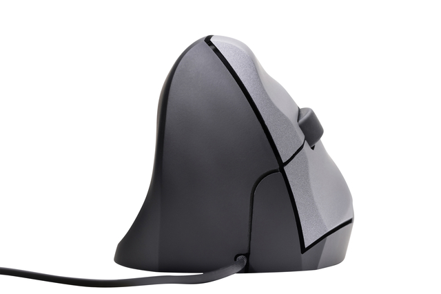 Muis Ergofy SRM VS4 links draad zilver zwart afbeelding