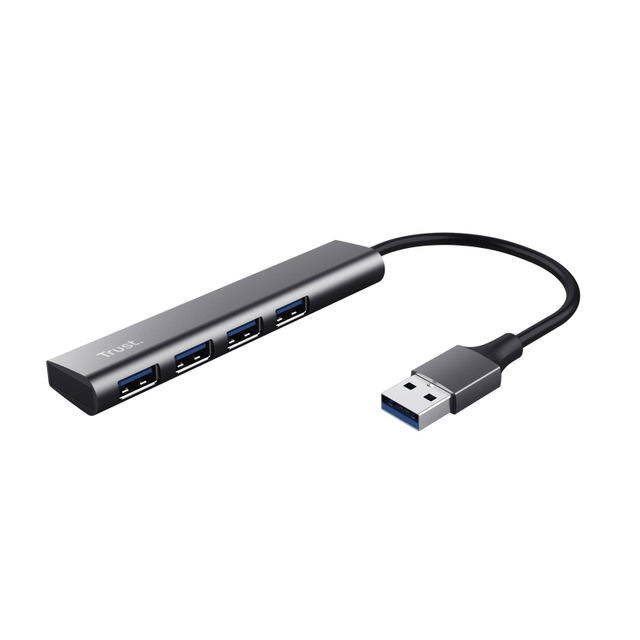 Hub Trust Halyx 4-port USB-A zilver afbeelding