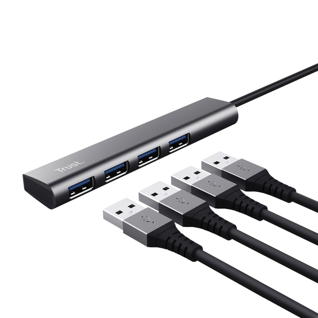 Trust Halyx 4-Poorts USB A 3.2 Gen 1-hub — Foto 3 van 3