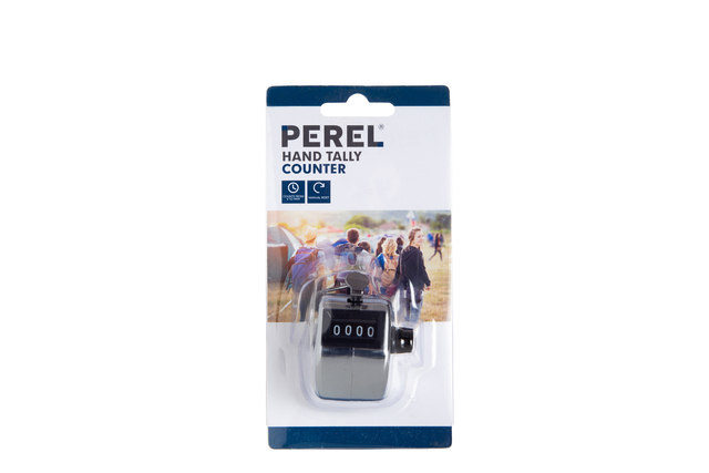 Personenteller Perel met cijfers 0 tot 9999 zilver afbeelding