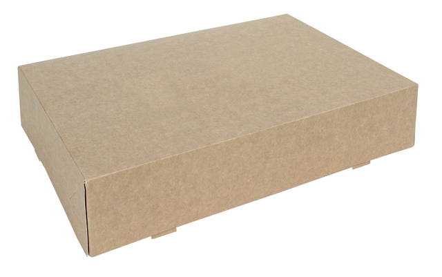 Cateringdoos IEZZY 35cm plasticvrij bruin 10 stuks afbeelding