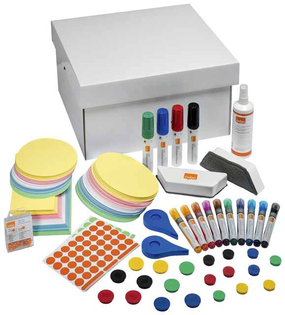 Whiteboard memobord accessoire kit Nobo Move & Meet afbeelding