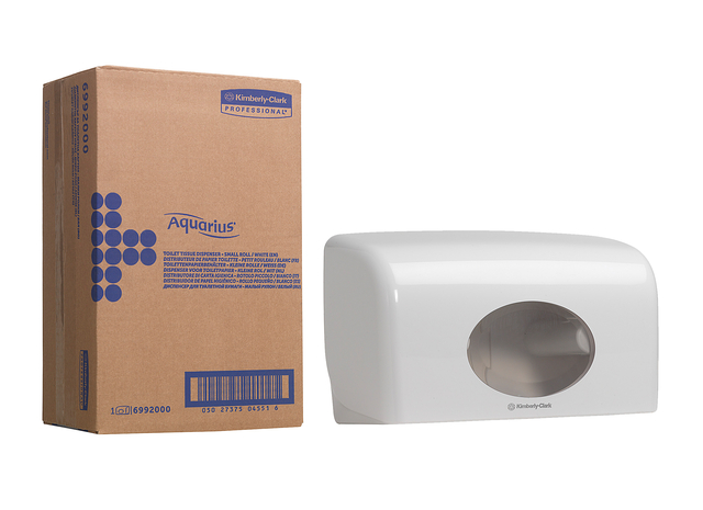 Toiletpapierdispenser Kimberly Clark Aquarius duo wit 6992 afbeelding