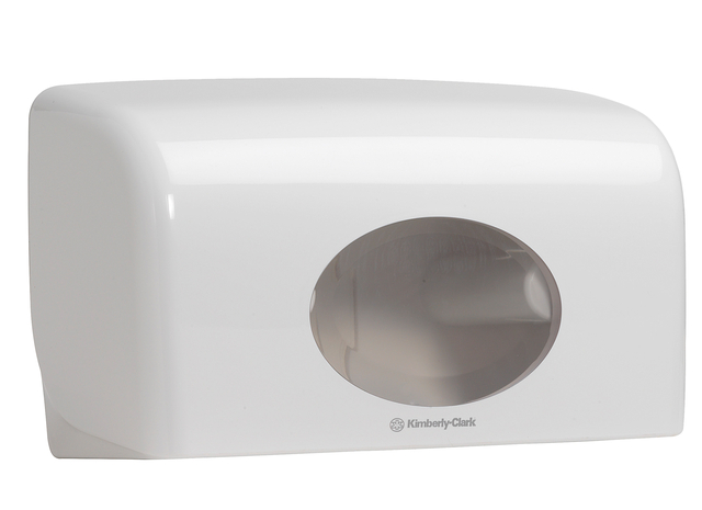 Toiletpapierdispenser Kimberly Clark Aquarius duo wit 6992 — Foto 2 van 2