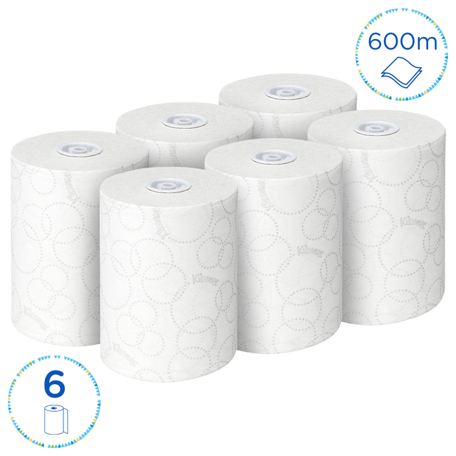 Handdoekrol Kleenex Ultra Slimroll 2-laags 100m wit 6781 — Foto 2 van 2