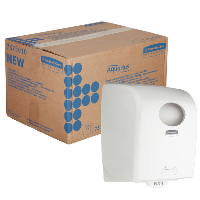 Handdoekroldispenser Kimberly Clark Aquarius wit 7375 afbeelding