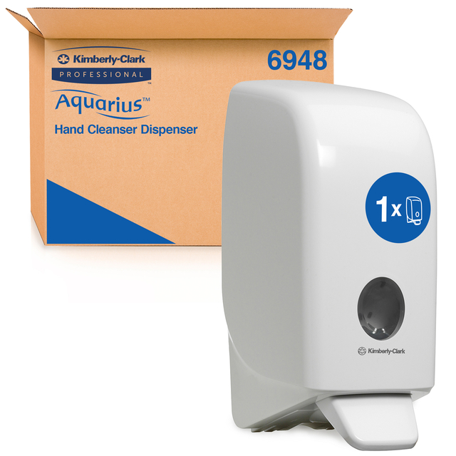 Zeepdispenser Kimberly Clark Aquarius 1000ml wit 6948 afbeelding