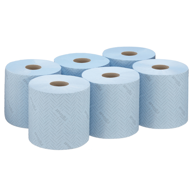 Poetspapier WypAll L10 GeneralClean 1-laags 800 vel blauw 7255 — Foto 2 van 2