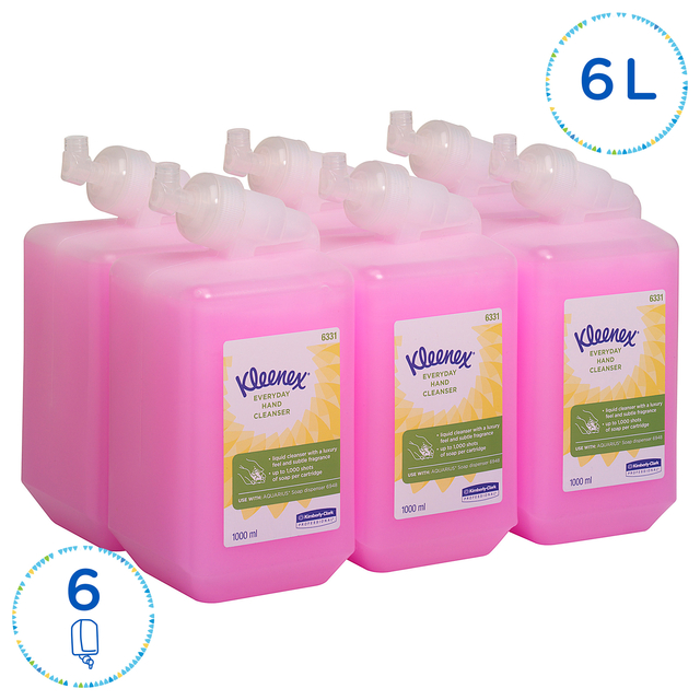 Handzeep Kleenex vloeibaar roze 1000ml 6331 — Foto 2 van 2