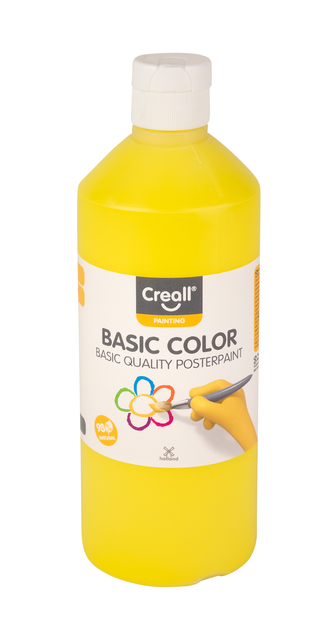Plakkaatverf Creall basic geel 500ml afbeelding