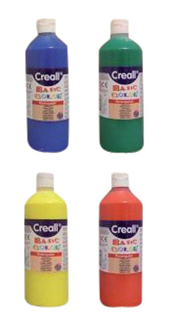 Plakkaatverf Creall basic donkerrood 500ml — Foto 2 van 2