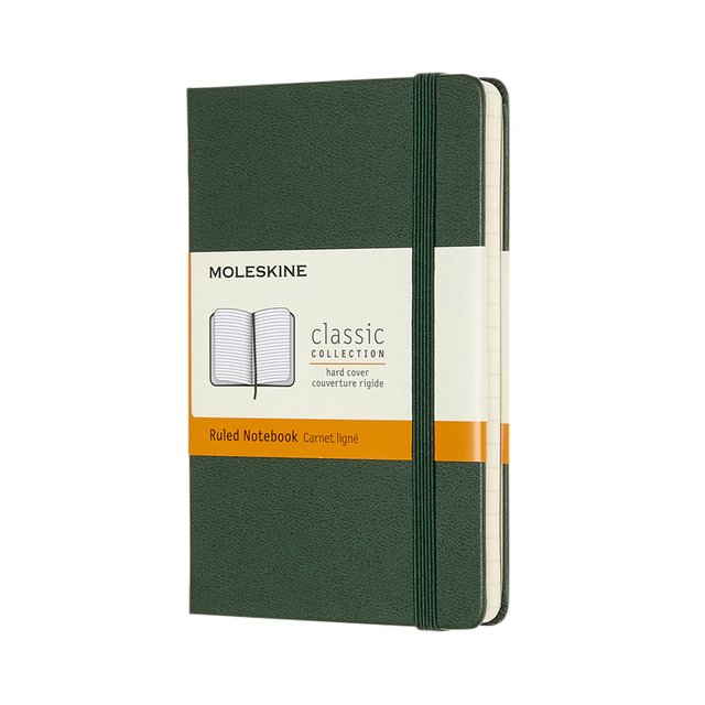 Notitieboek Moleskine pocket 90x140mm lijn hard cover myrtle green afbeelding