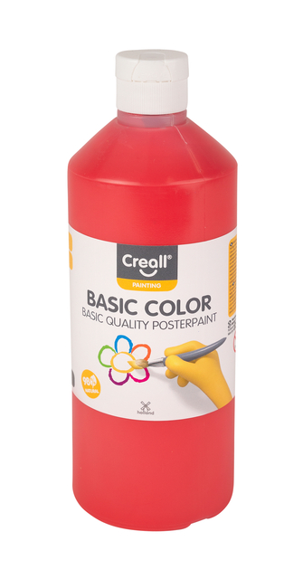 Plakkaatverf Creall Basic lichtrood 500ml afbeelding