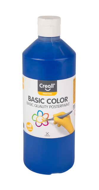 Plakkaatverf Creall basic donkerblauw 500ml afbeelding