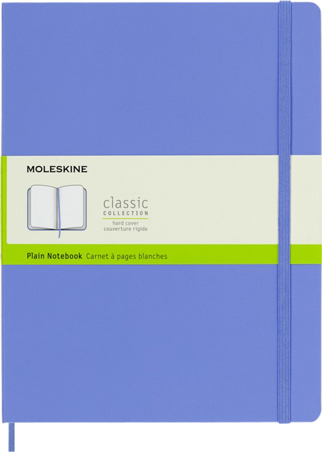 Notitieboek Moleskine XL 190x250mm blanco hard cover hydrangea blue afbeelding