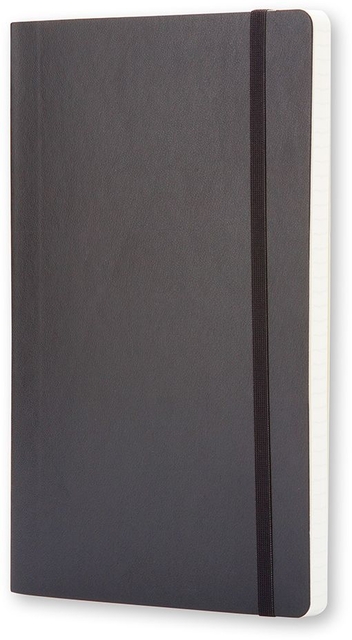 Notitieboek Moleskine large 130x210mm ruit 5x5mm soft cover zwart — Foto 2 van 2