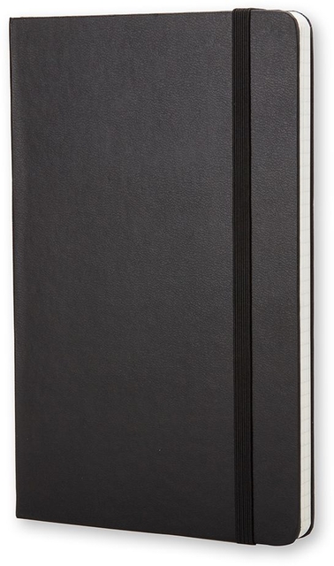Notitieboek Moleskine pocket 90x140mm ruit 5x5mm hard cover zwart — Foto 2 van 2
