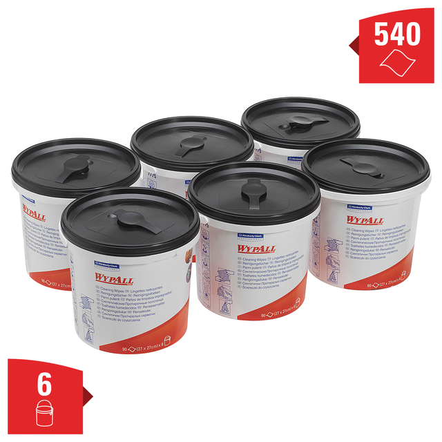 Reinigingsdoek WypAll PowerClean emmer 1-laags 6x90 vel groen 7775 — Foto 2 van 2