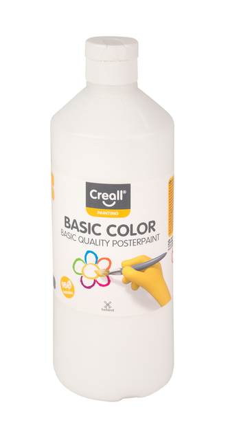 Plakkaatverf Creall basic wit 500ml afbeelding