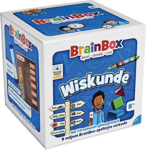 Kaartspel Brainbox wiskunde afbeelding