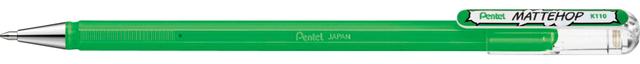 Gelschrijver Pentel K110 Mattehop medium groen afbeelding